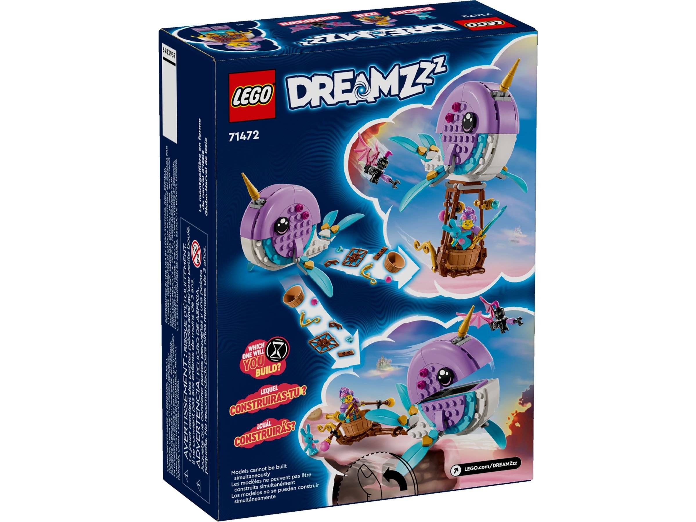 LEGO® Dreamzzz 71472 Izzies Narwal-Heißluftballon