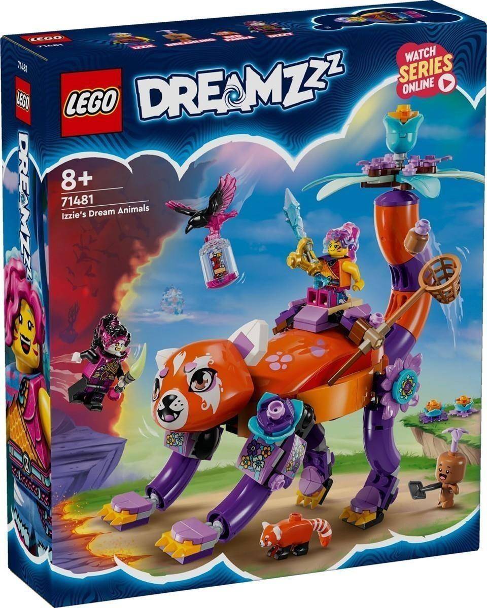 LEGO DREAMZzz 'Izzie's Traumatiere' Set-Box mit farbenfrohem Fantasy-Tierbau und Minifiguren, ab 8 Jahren, Set 71481.