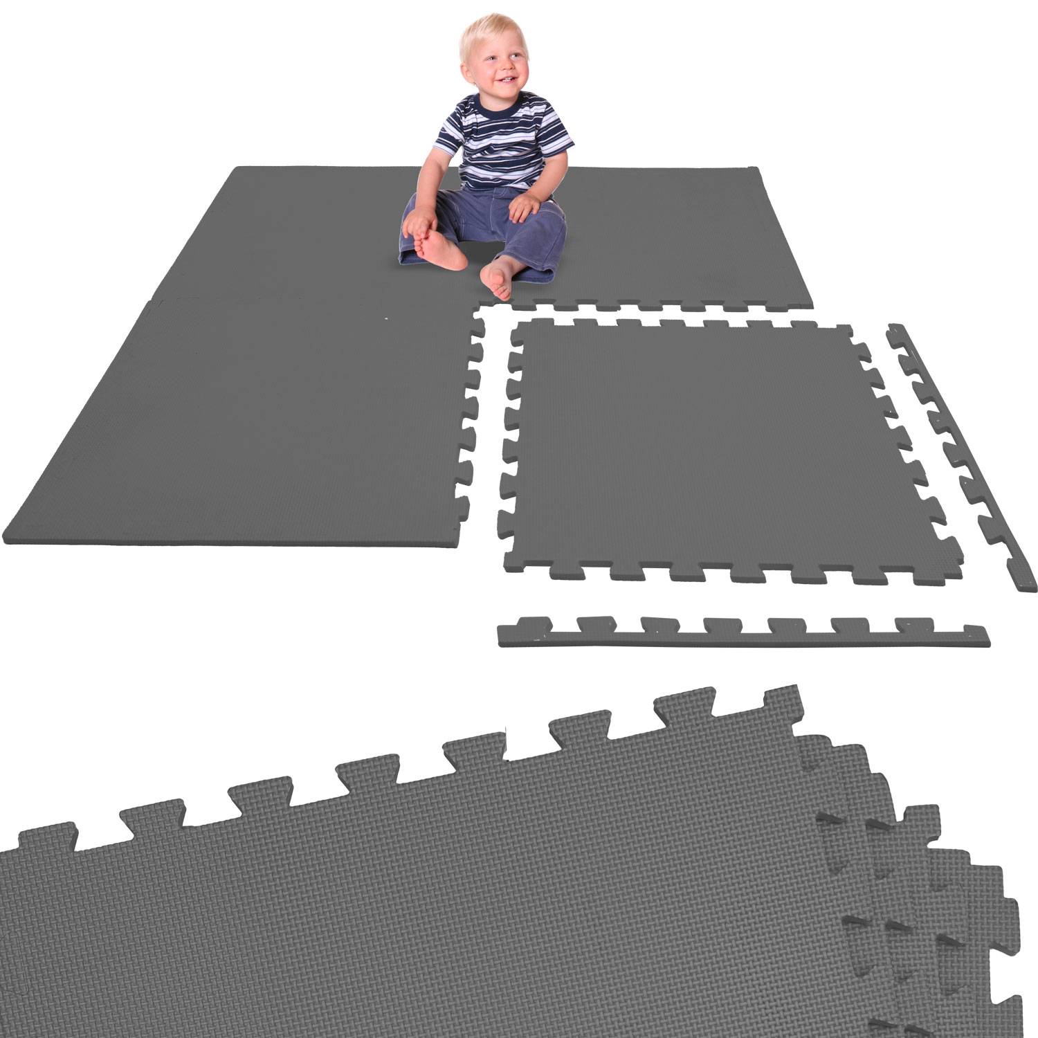 4 Teile Spielmatte Kinder Puzzlematte 50x50 Krabbelmatte Bodenmatte Kinderzimmer