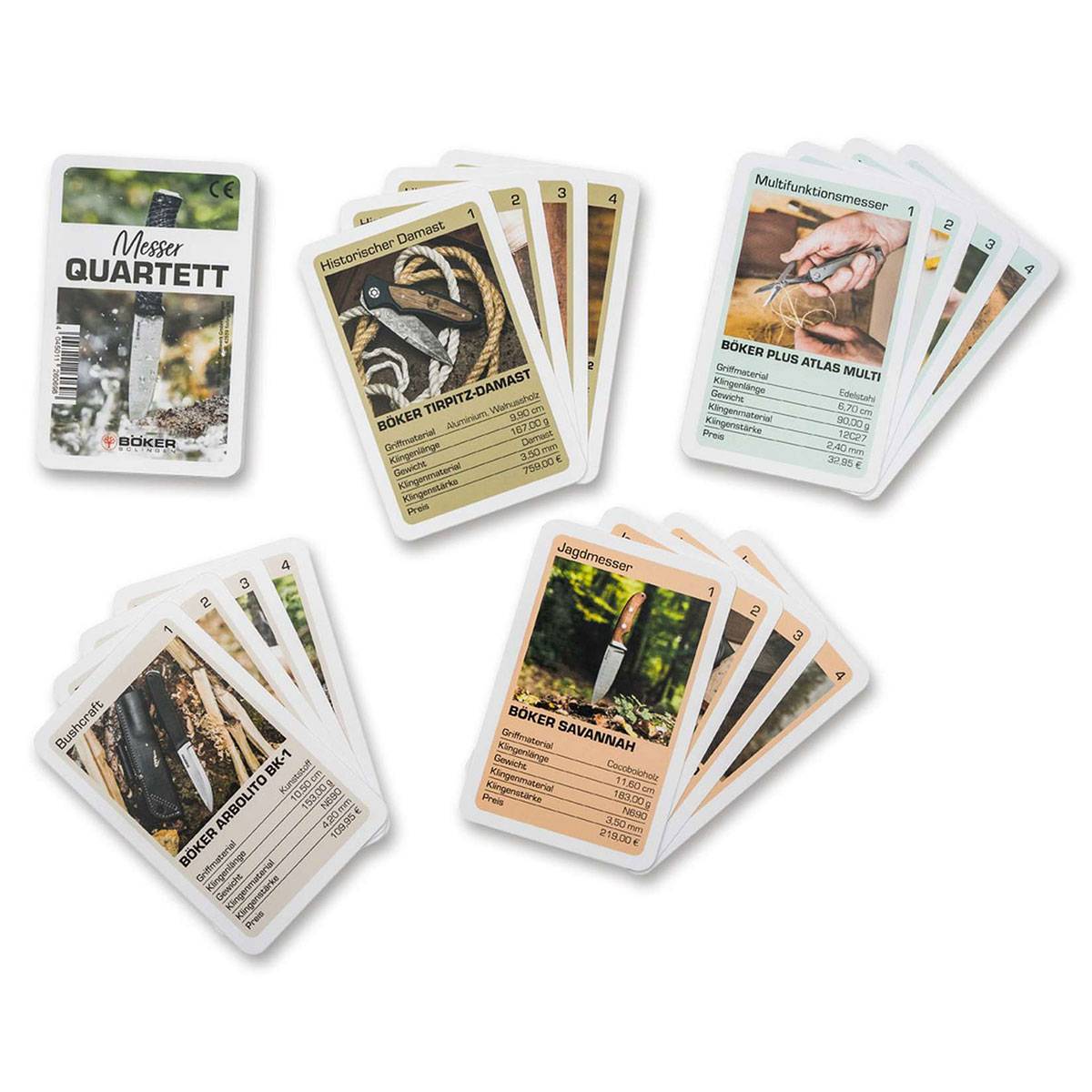 Böker Messer-Quartett (DE) - Kartenspiel