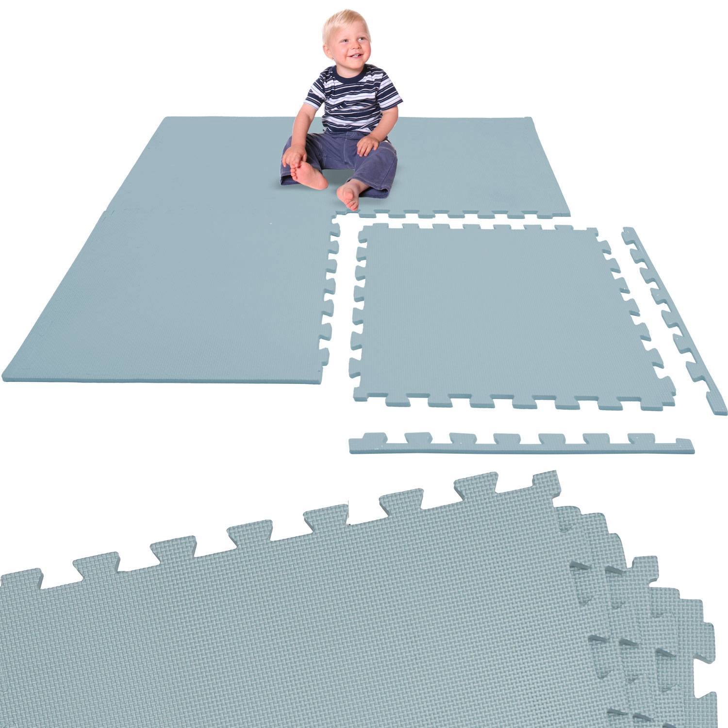 4 Teile Spielmatte Kinder Puzzlematte 50x50 Krabbelmatte Bodenmatte Kinderzimmer