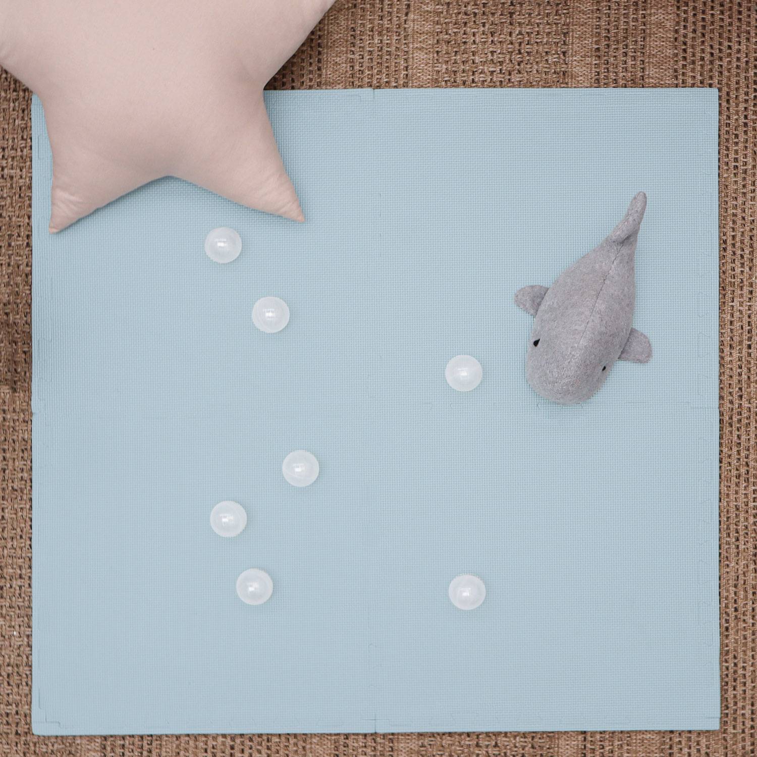 4 Teile Spielmatte Kinder Puzzlematte 50x50 Krabbelmatte Bodenmatte Kinderzimmer