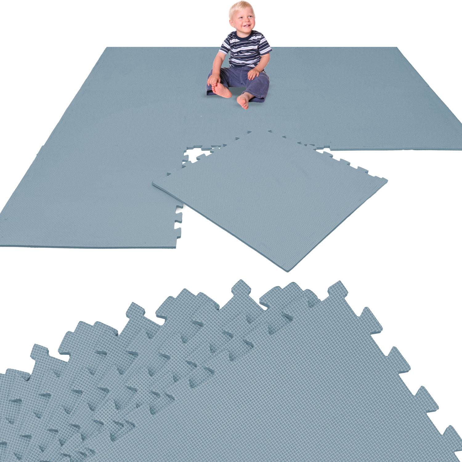 8 Teile Spielmatte Kinder Puzzlematte 50x50 Krabbelmatte Bodenmatte Kinderzimmer