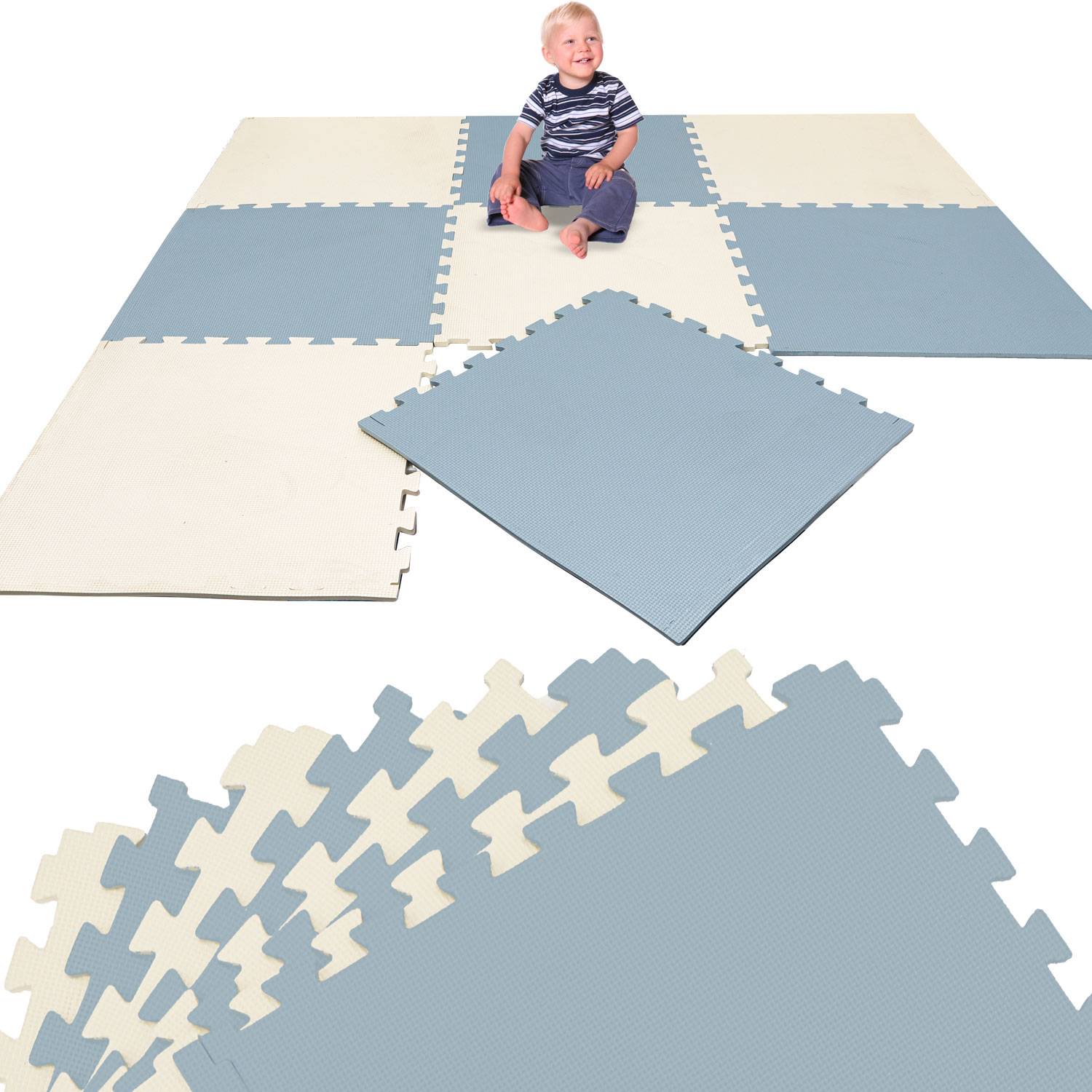 8 Teile Spielmatte Kinder Puzzlematte 50x50 Krabbelmatte Bodenmatte Kinderzimmer