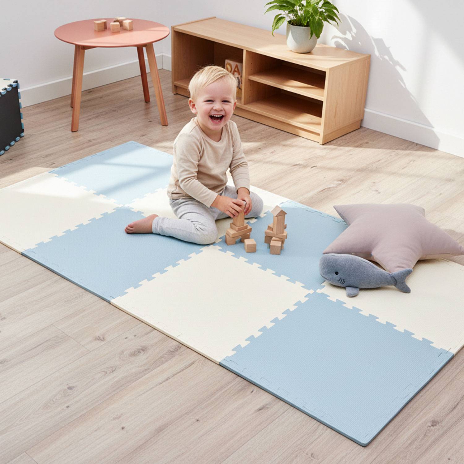 8 Teile Spielmatte Kinder Puzzlematte 50x50 Krabbelmatte Bodenmatte Kinderzimmer