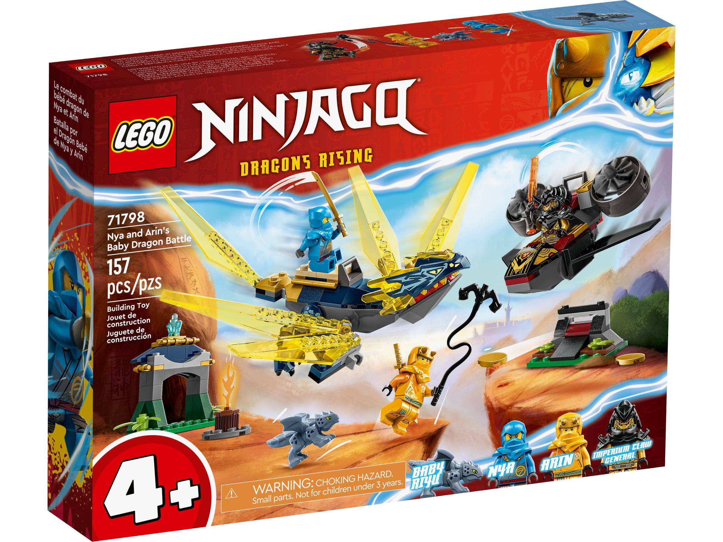 LEGO® NINJAGO® 71798 Duell zwischen Nya und Arins Babydrachen