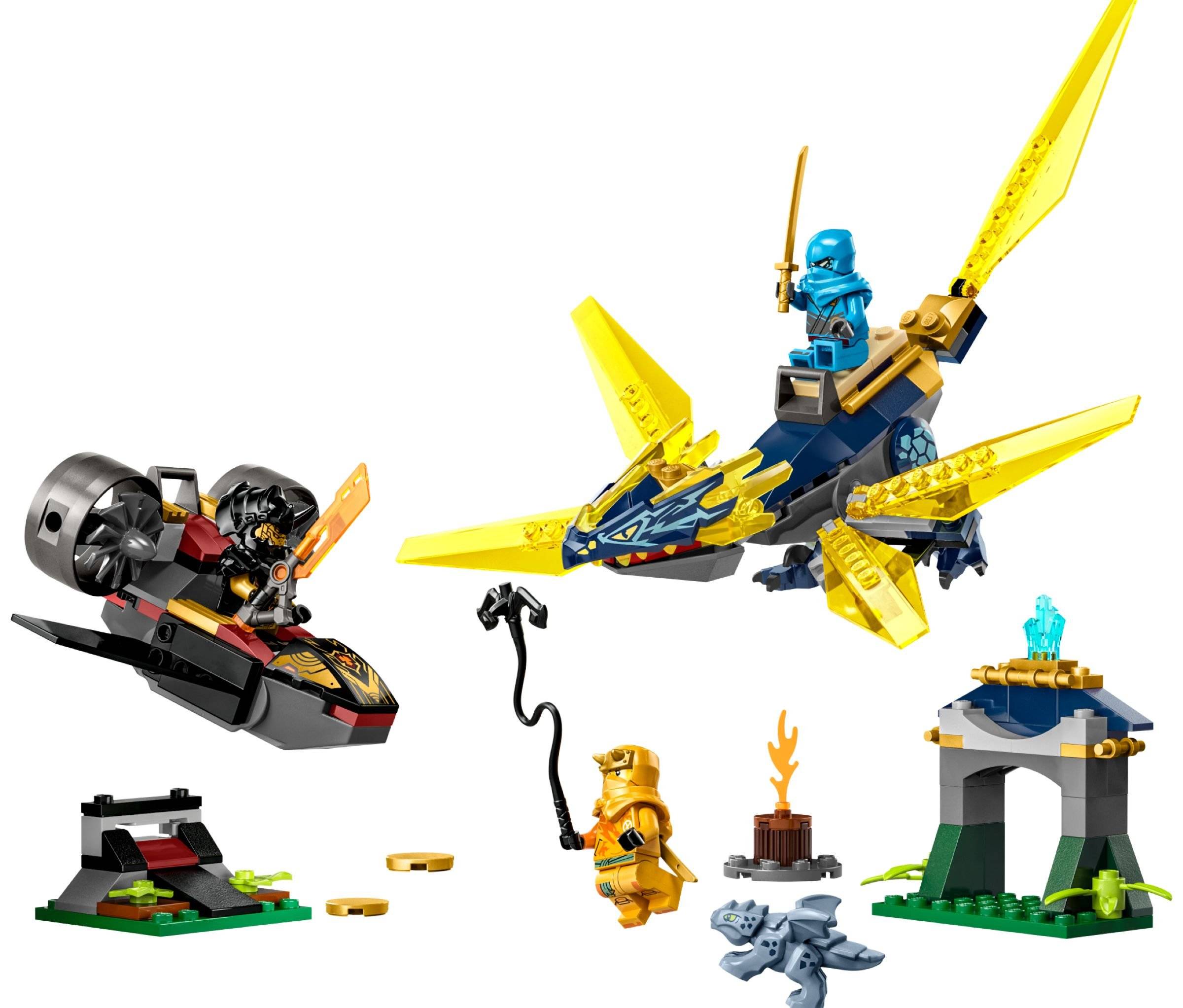 LEGO® NINJAGO® 71798 Duell zwischen Nya und Arins Babydrachen