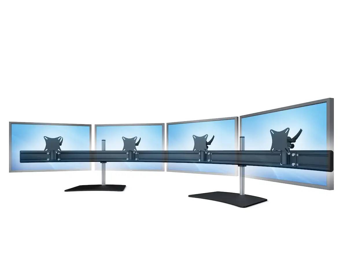 Para-System Monitorhalter für 4 Monitore mit Tisch-Stand 4er - 20''-24''
