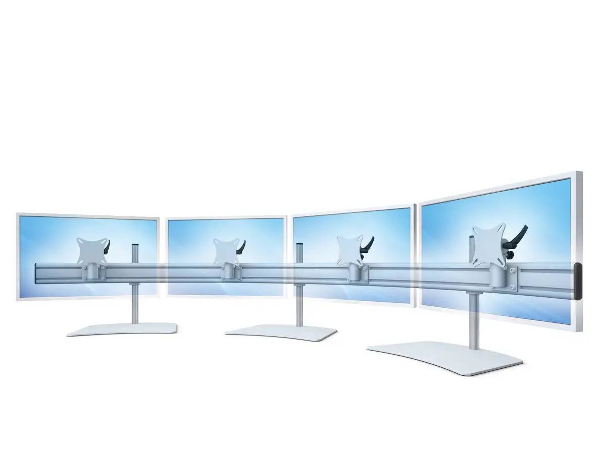 Para-System Monitorhalter für 4 Monitore mit Tisch-Stand 4er - 25"-32"