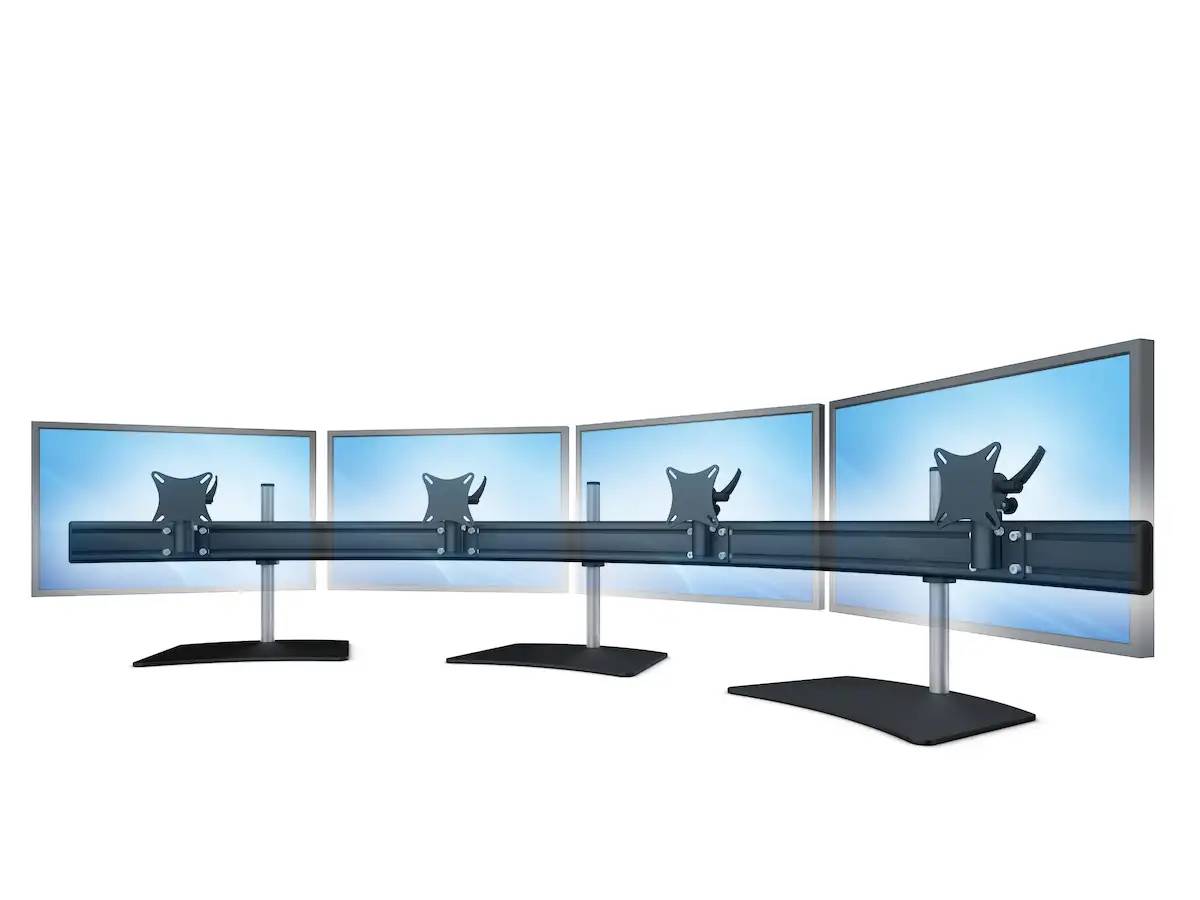 Para-System Monitorhalter für 4 Monitore mit Tisch-Stand 4er - 25"-32"