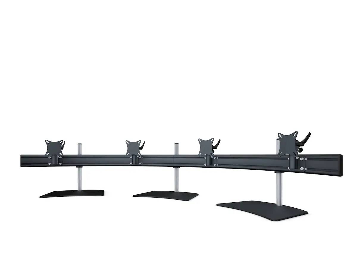 Para-System Monitorhalter für 4 Monitore mit Tisch-Stand 4er - 25"-32"