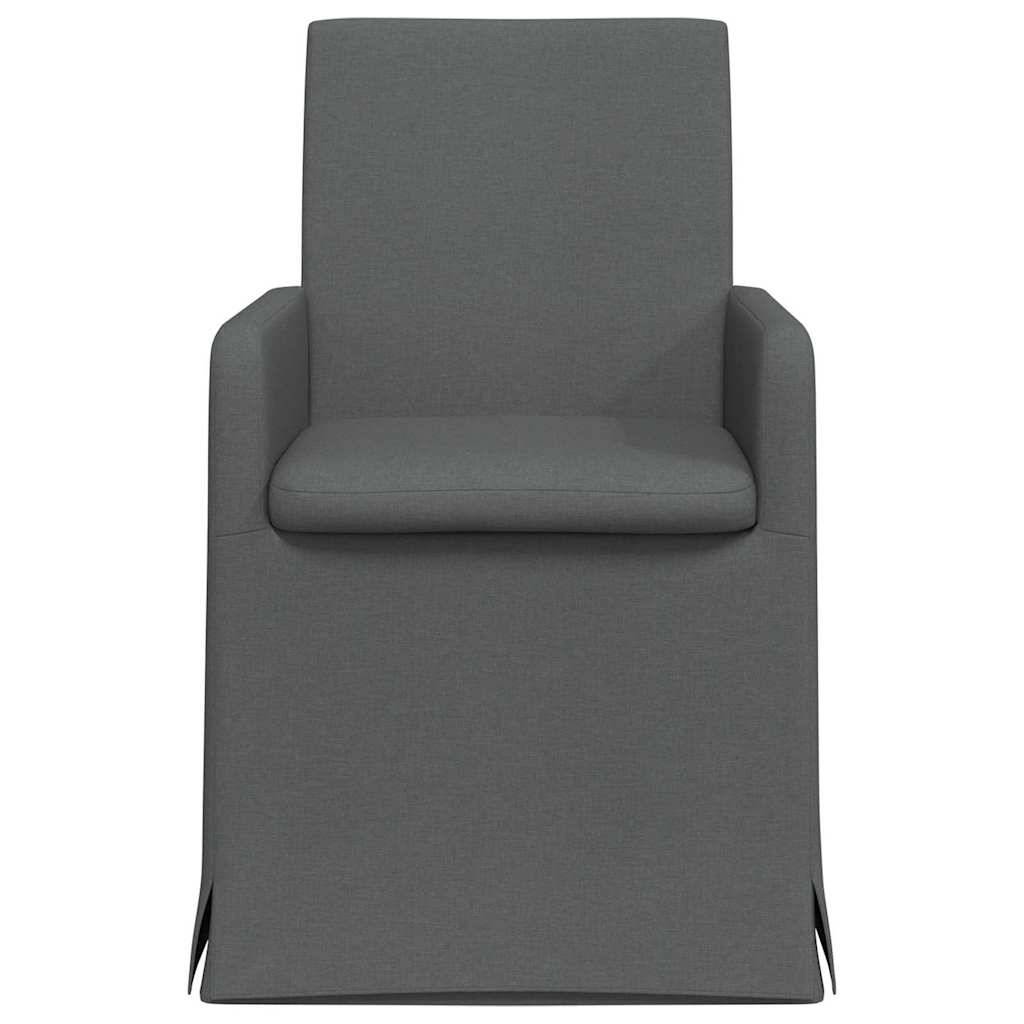 vidaXL Esszimmerstühle 2 pcs Dunkelgrau 57 x 67 x 95 cm Stoff
