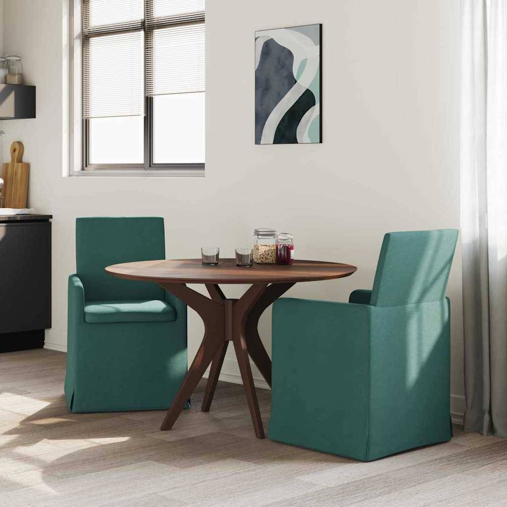 vidaXL Esszimmerstühle 2 pcs Dunkelgrün 57 x 67 x 95 cm Stoff