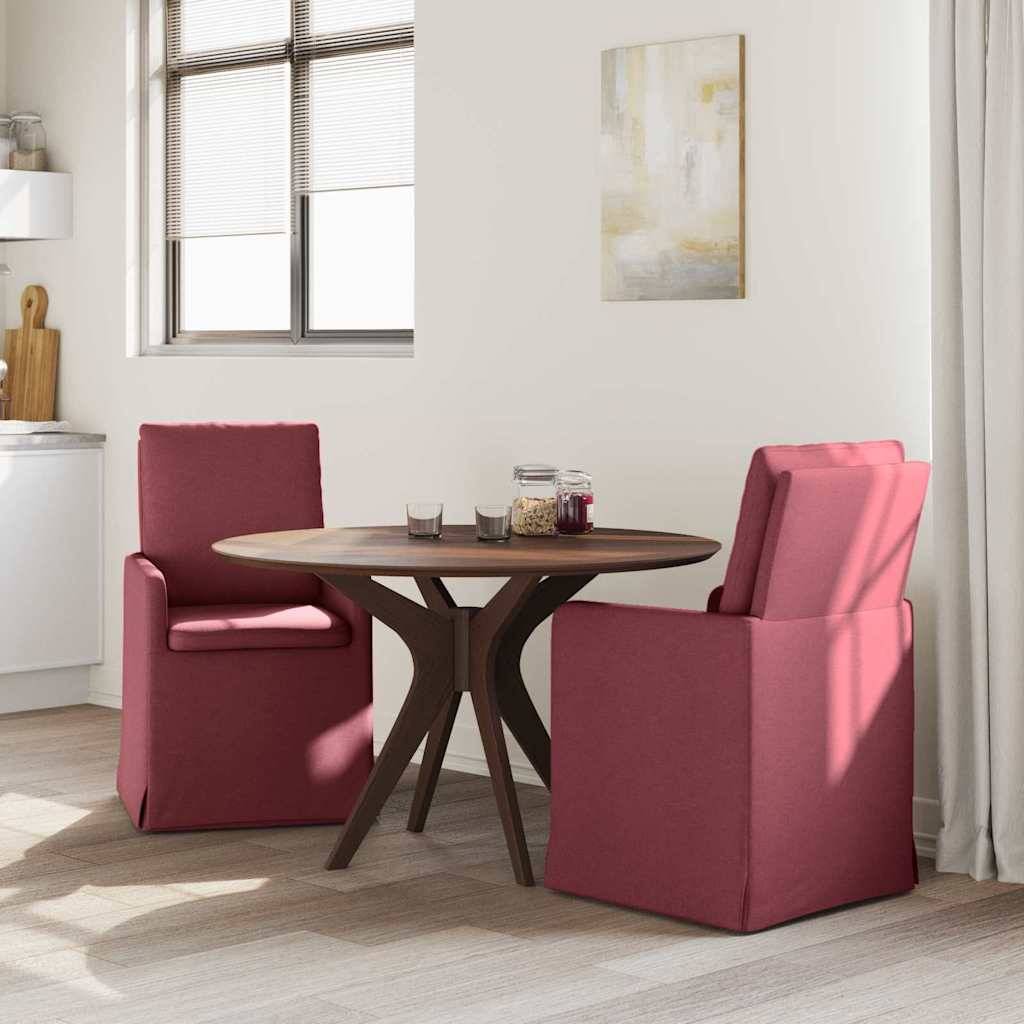 vidaXL Esszimmerstühle 2 pcs Weinrot 57 x 67 x 98 cm Stoff