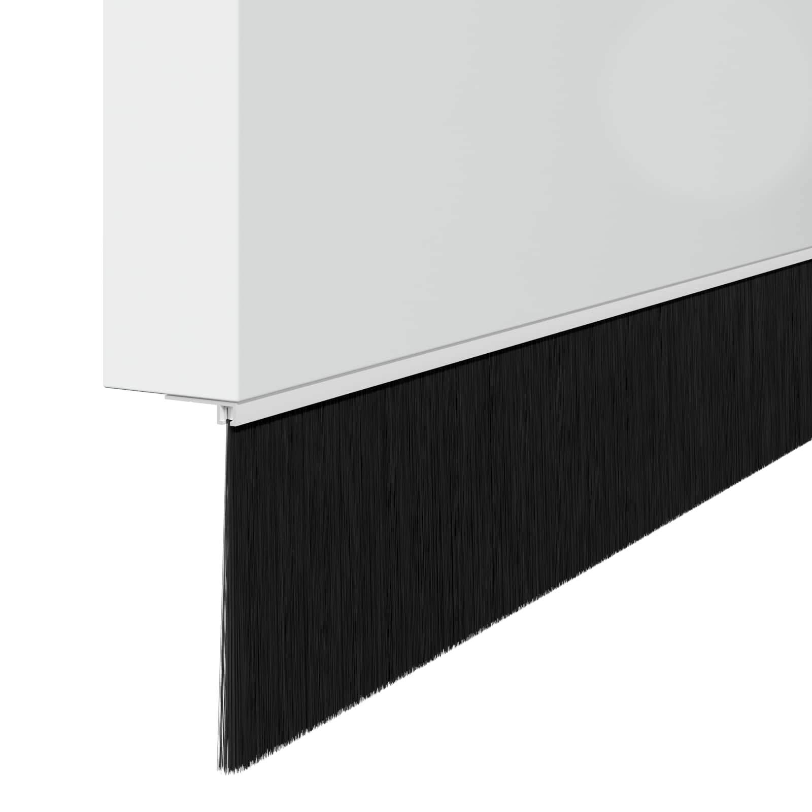 vidaXL Aufsteck Türbürstendichtungen 2 pcs Weiß 100 cm