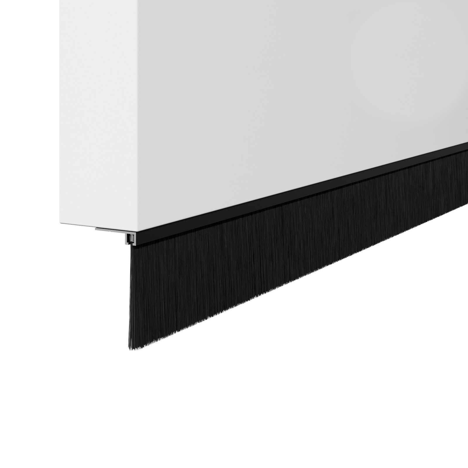 vidaXL Aufsteck Türbürstendichtungen 2 pcs Schwarz 100 cm