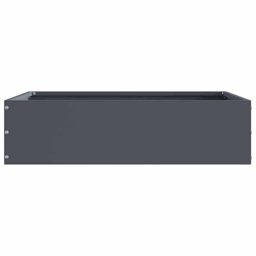vidaXL Raseneinfassung Anthrazit 50 x 50 x 13 cm Stahl