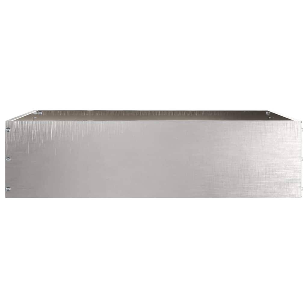 vidaXL Raseneinfassung 6 pcs Silber 50 x 50 x 13 cm Edelstahl