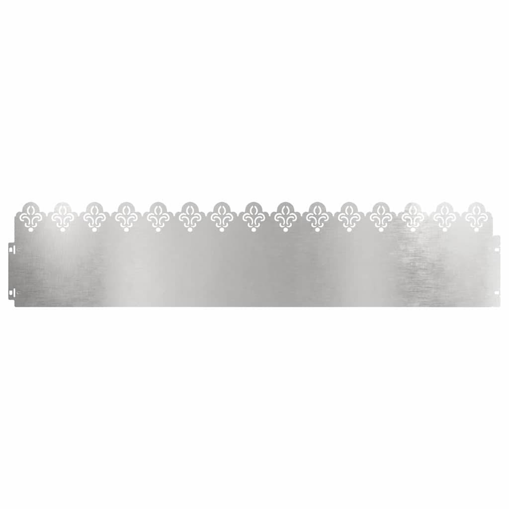 vidaXL Rasenkanten 20 pcs Silber 103 x 0,05 x 22 cm Edelstahl