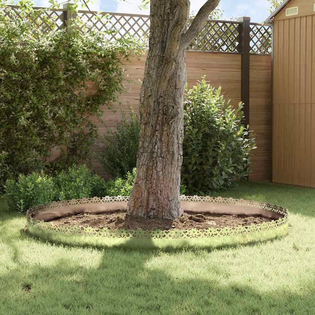 vidaXL Rasenkanten 10 pcs Silber 103 x 0,05 x 22 cm Verzinkter Stahl