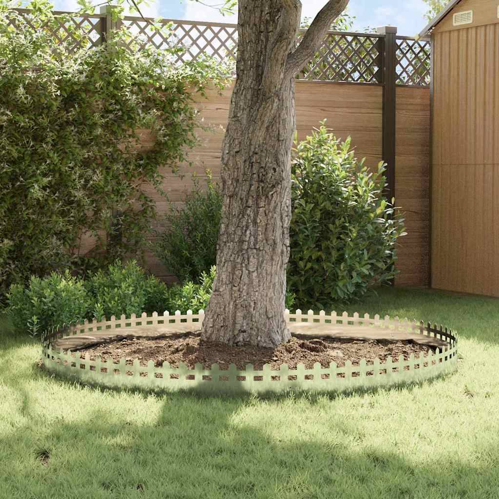 vidaXL Rasenkanten 10 pcs Silber 103 x 0,05 x 22 cm Verzinkter Stahl