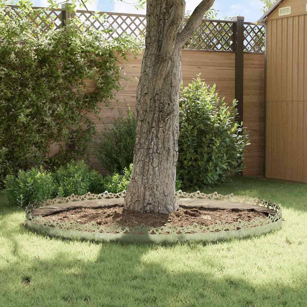 vidaXL Rasenkanten 20 pcs Silber 103 x 0,05 x 22 cm Verzinkter Stahl