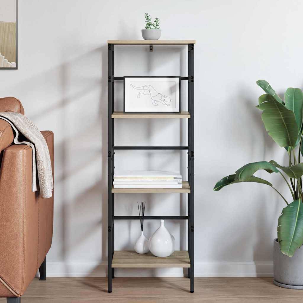 vidaXL Bücherregal Sonoma-Eiche 40 x 29,5 x 115 cm Holzwerkstoff