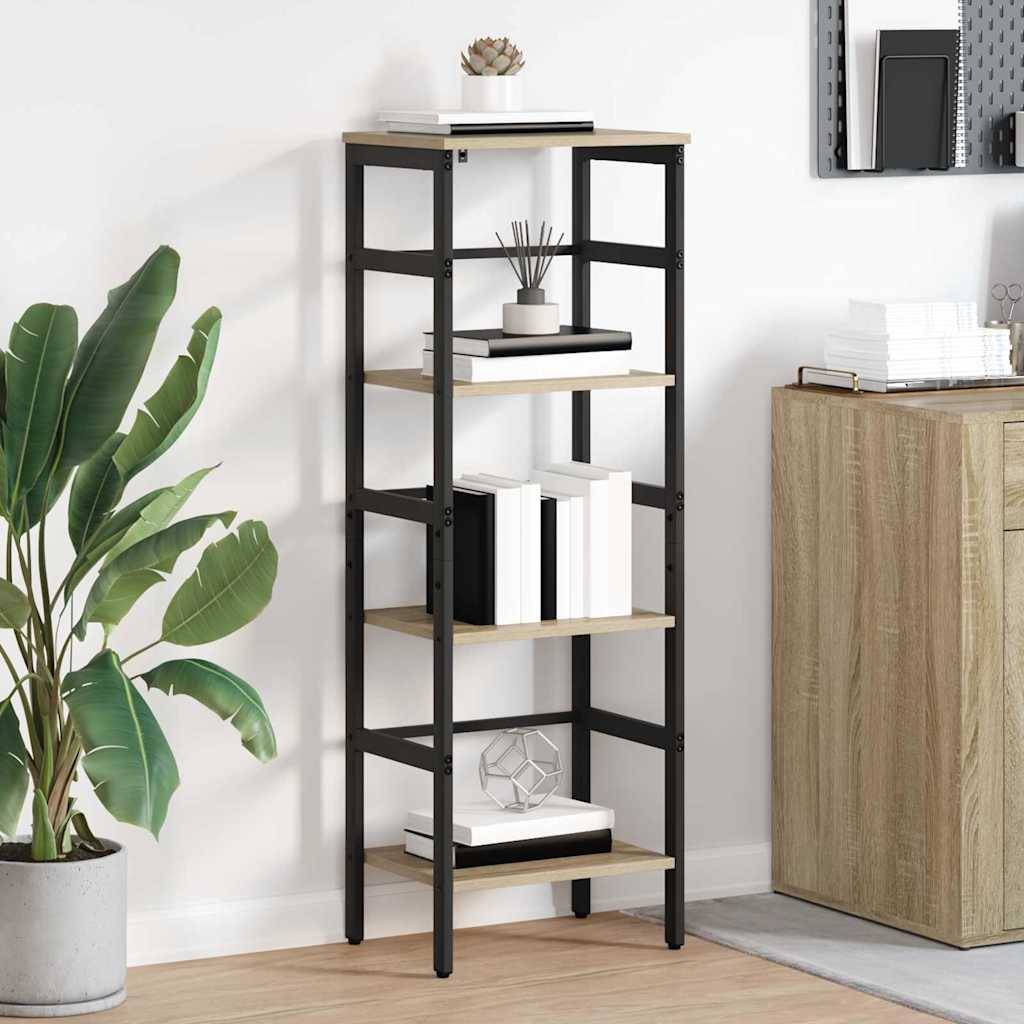 vidaXL Bücherregal Sonoma-Eiche 40 x 29,5 x 115 cm Holzwerkstoff