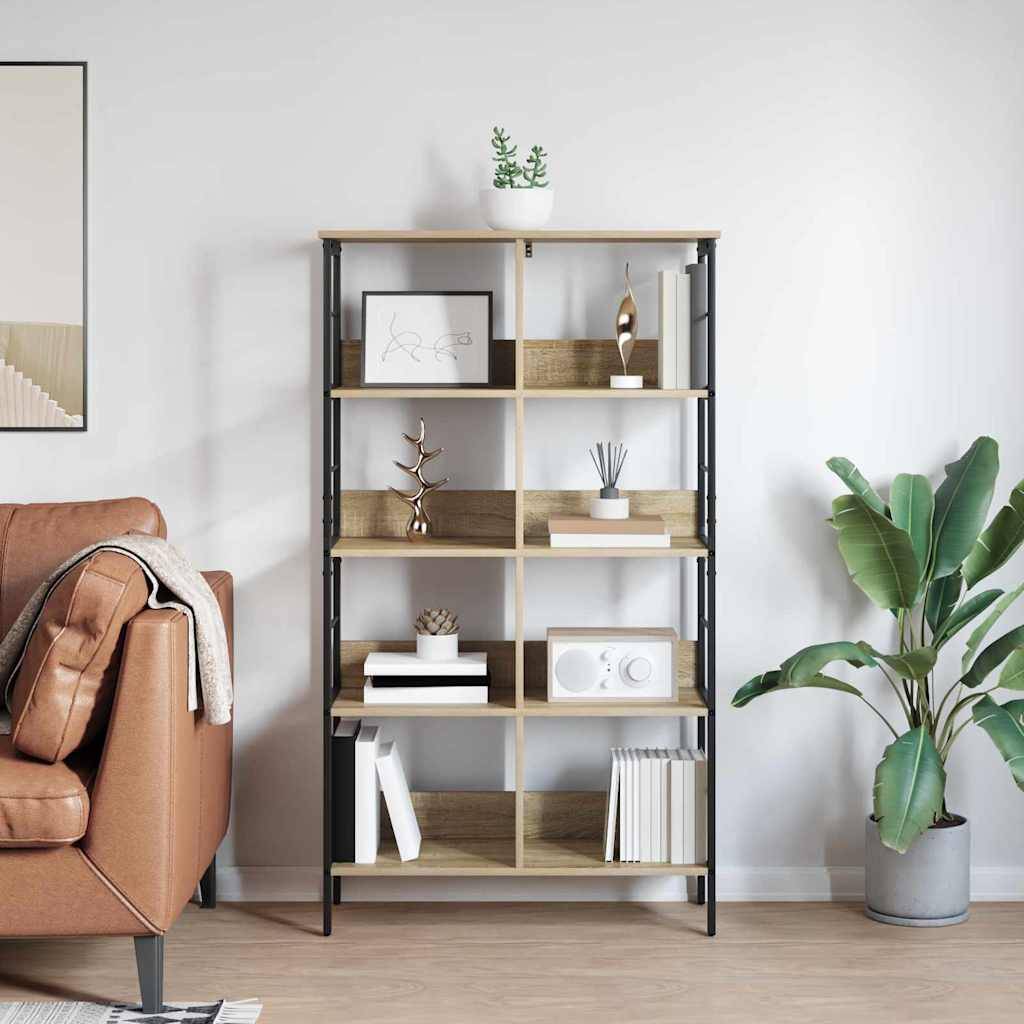 vidaXL Bücherregal Sonoma-Eiche 82 x 32 x 144,5 cm Holzwerkstoff