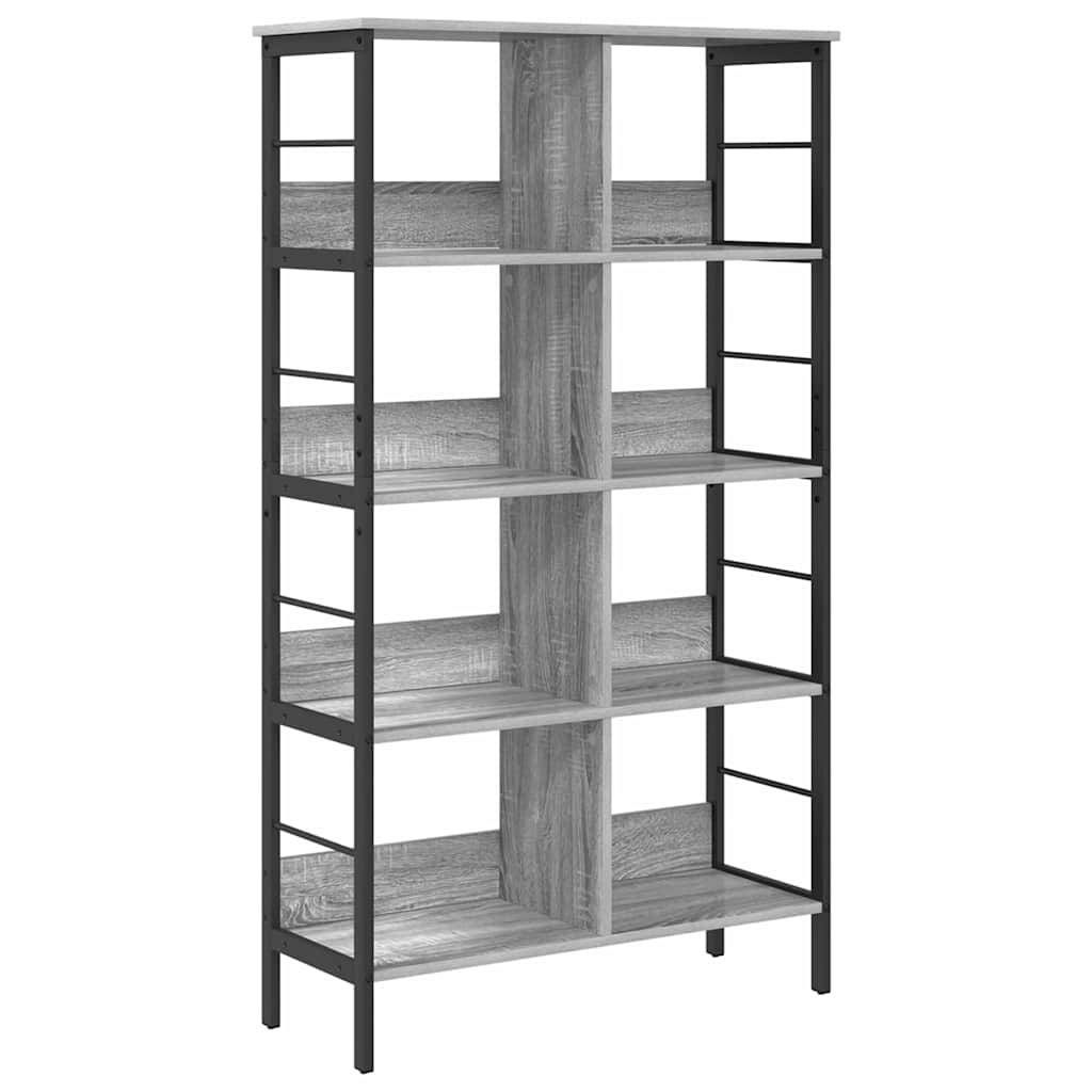 vidaXL Bücherregal Graues Sonoma 82 x 32 x 144,5 cm Holzwerkstoff