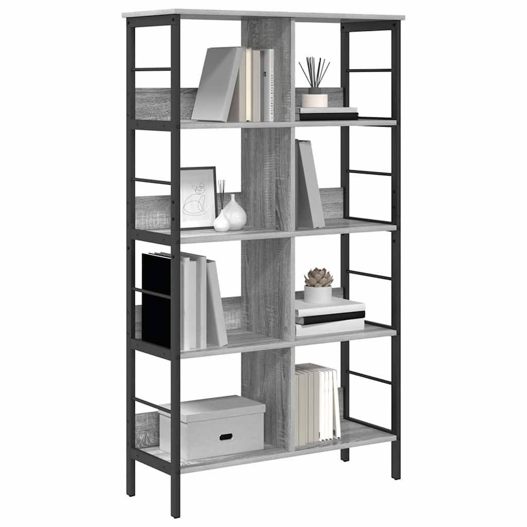 vidaXL Bücherregal Graues Sonoma 82 x 32 x 144,5 cm Holzwerkstoff
