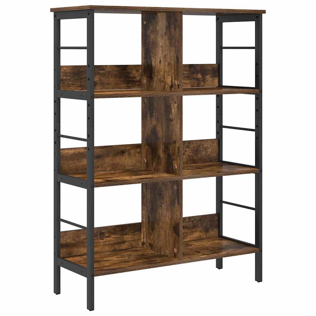 vidaXL Bücherregal Geräucherte Eiche 82 x 32 x 112 cm Holzwerkstoff