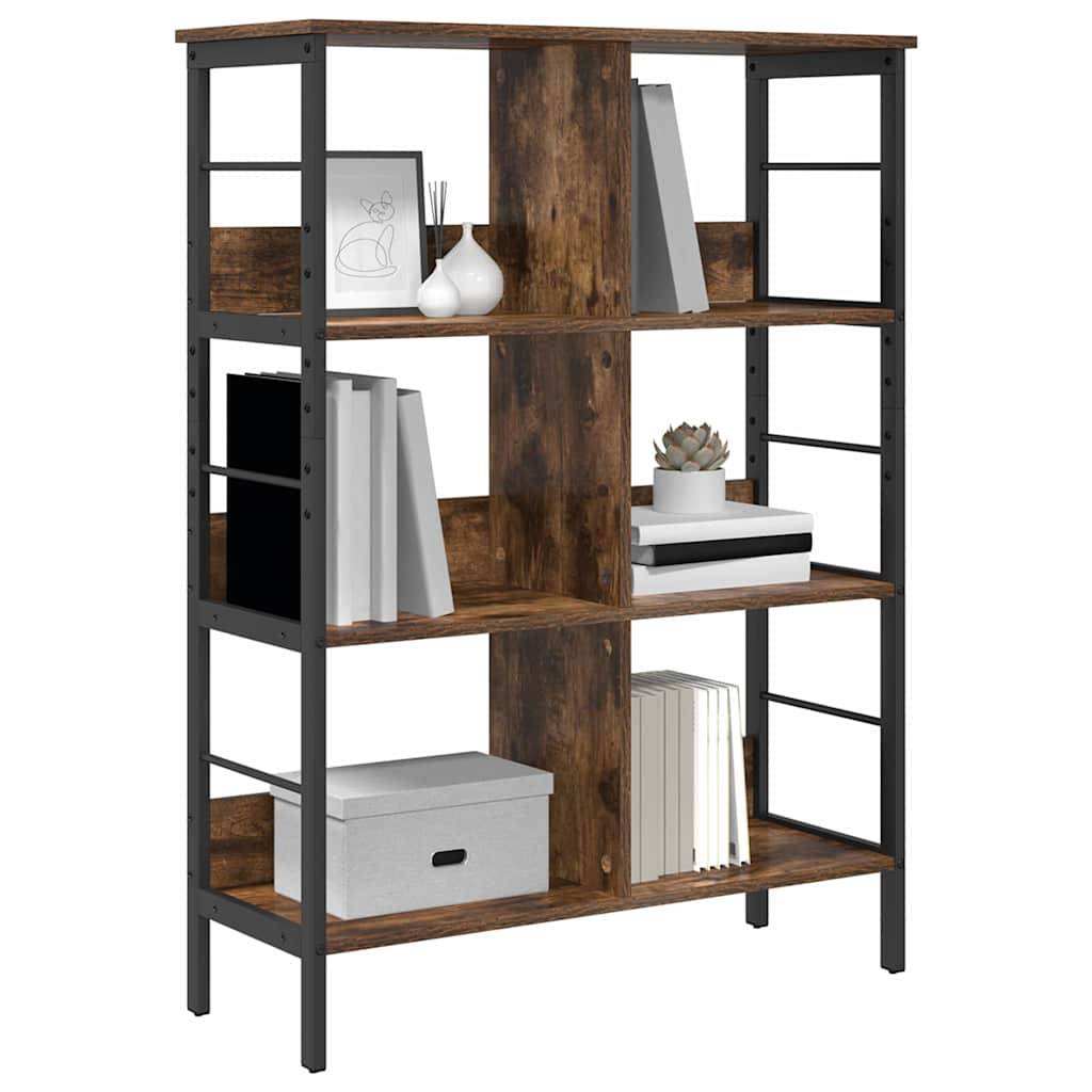 vidaXL Bücherregal Geräucherte Eiche 82 x 32 x 112 cm Holzwerkstoff