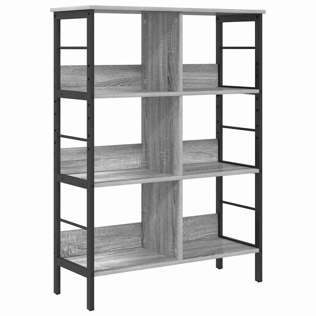 vidaXL Bücherregal Graues Sonoma 82 x 32 x 112 cm Holzwerkstoff