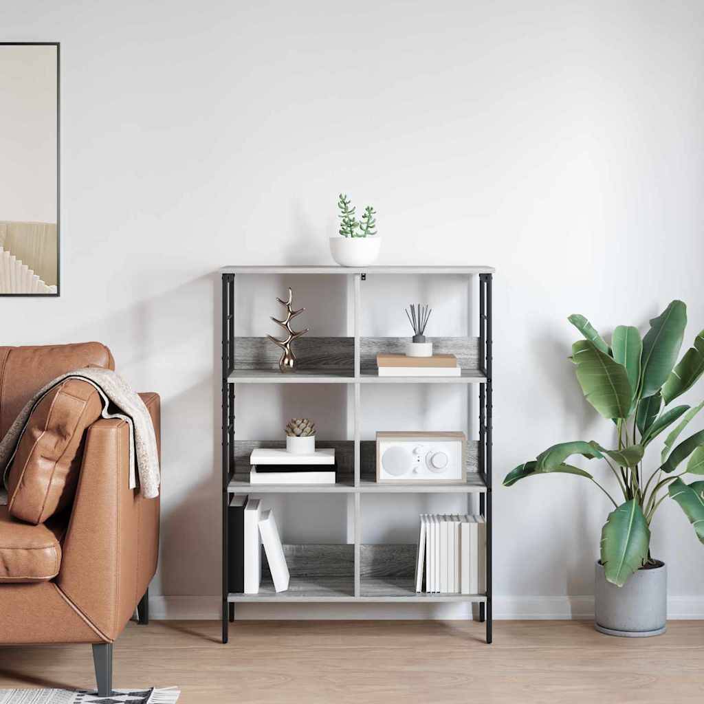 vidaXL Bücherregal Graues Sonoma 82 x 32 x 112 cm Holzwerkstoff