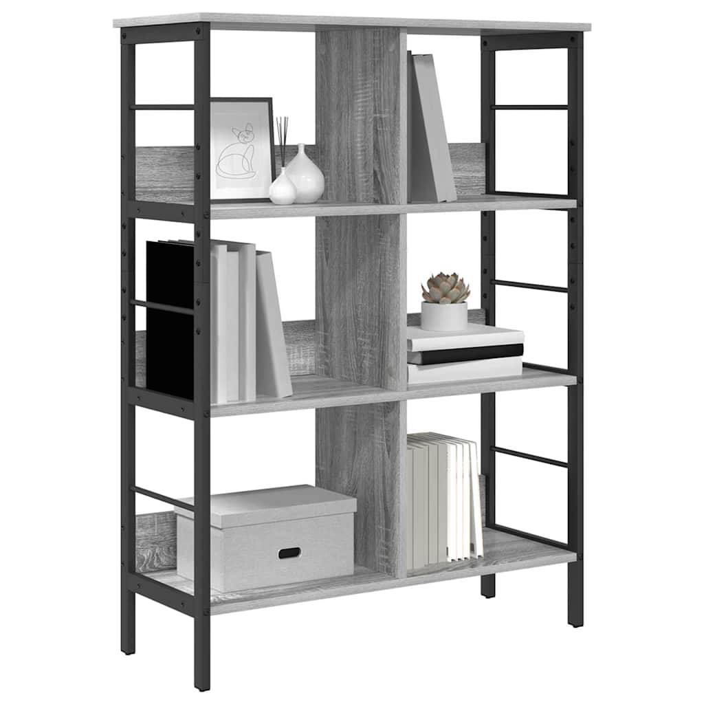 vidaXL Bücherregal Graues Sonoma 82 x 32 x 112 cm Holzwerkstoff