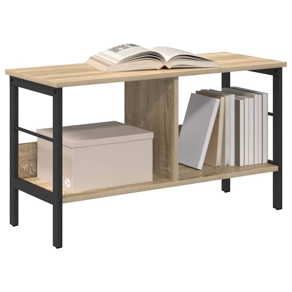 vidaXL Bücherregal Sonoma-Eiche 82 x 32 x 47 cm Holzwerkstoff