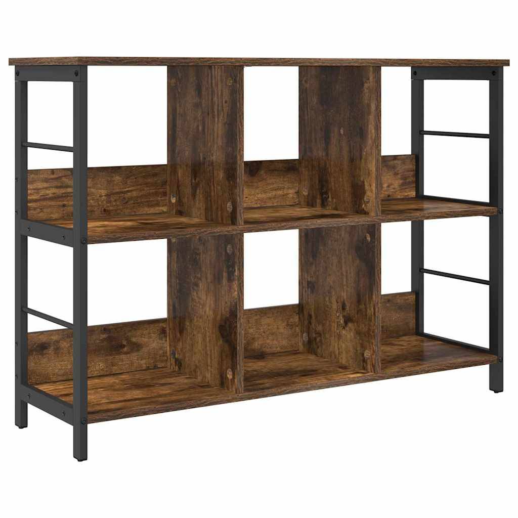 vidaXL Bücherregal Geräucherte Eiche 102 x 32 x 72,5 cm Holzwerkstoff