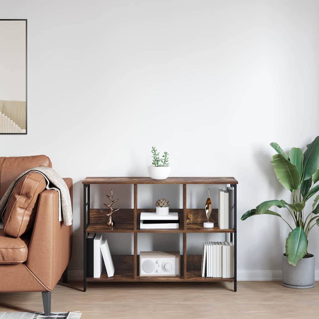 vidaXL Bücherregal Geräucherte Eiche 102 x 32 x 72,5 cm Holzwerkstoff