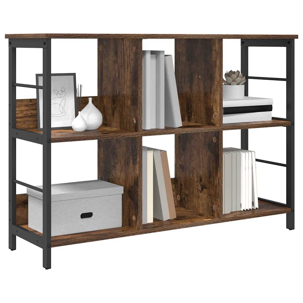 vidaXL Bücherregal Geräucherte Eiche 102 x 32 x 72,5 cm Holzwerkstoff