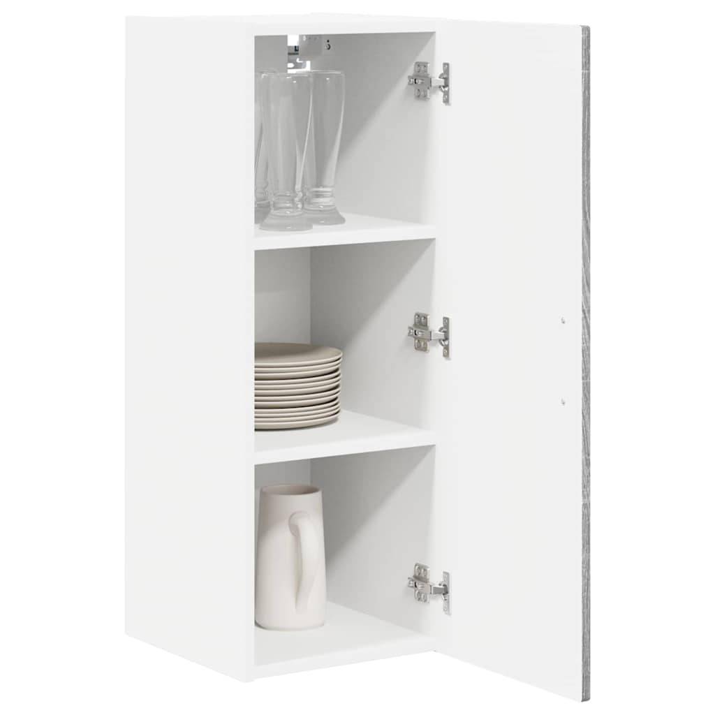 vidaXL Küchenschrank 2 pcs Graues Sonoma 30 x 31 x 80 cm Holzwerkstoff