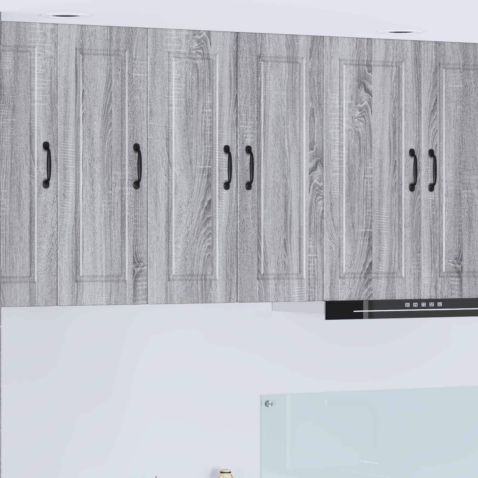 vidaXL Küchenschrank 2 pcs Graues Sonoma 30 x 31 x 80 cm Holzwerkstoff