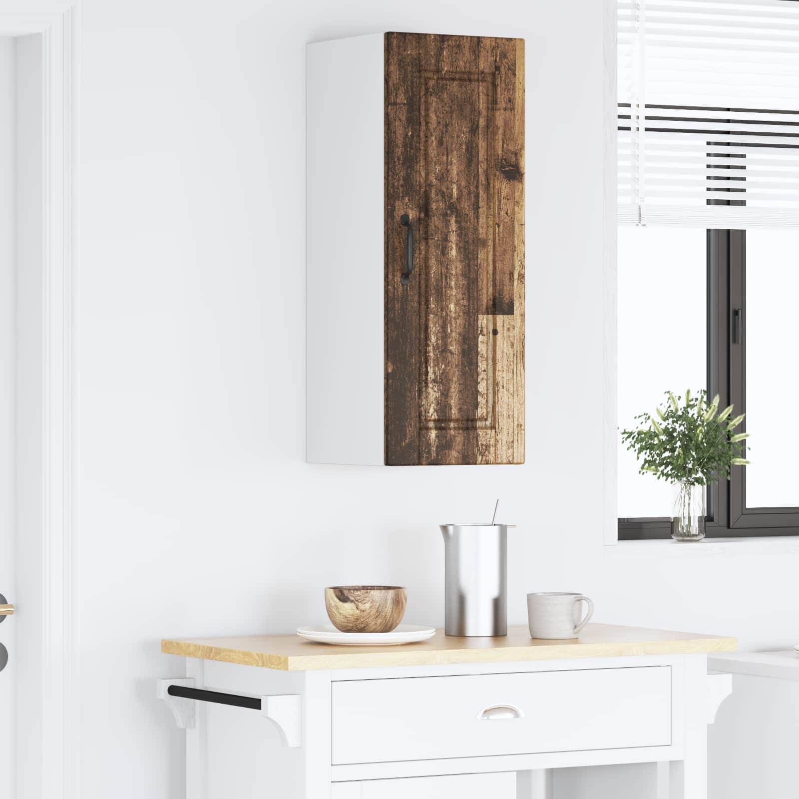 vidaXL Wandschrank PORTO Altholz 30 x 31 x 80 cm Holzwerkstoff