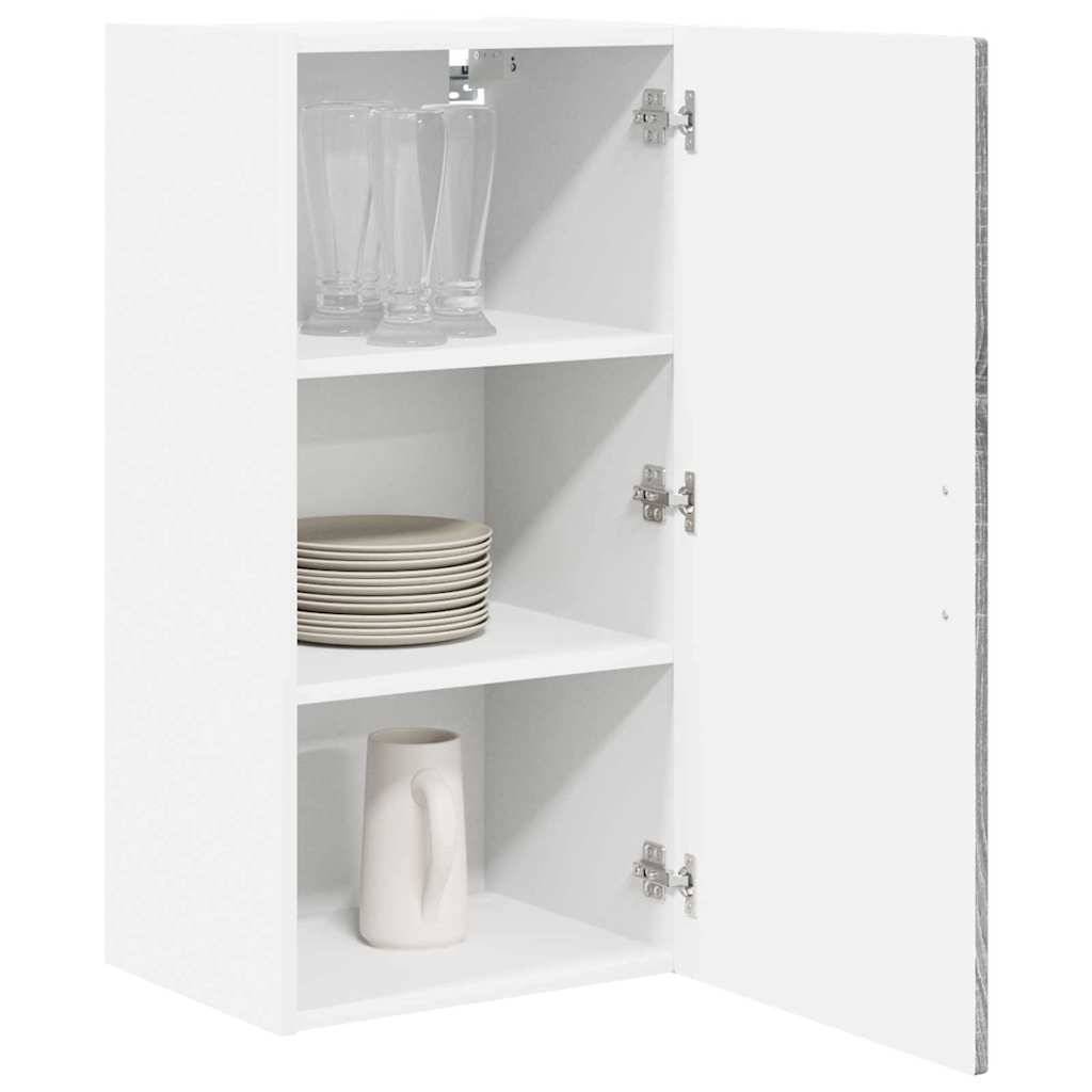 vidaXL Wandschrank PORTO Graues Sonoma 40 x 31 x 80 cm Holzwerkstoff