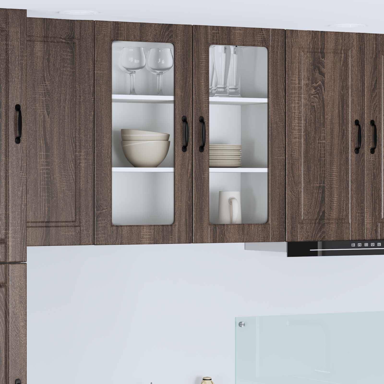 vidaXL Küchenschrank Braun Eichen-Optik 80 x 31 x 80 cm Holzwerkstoff
