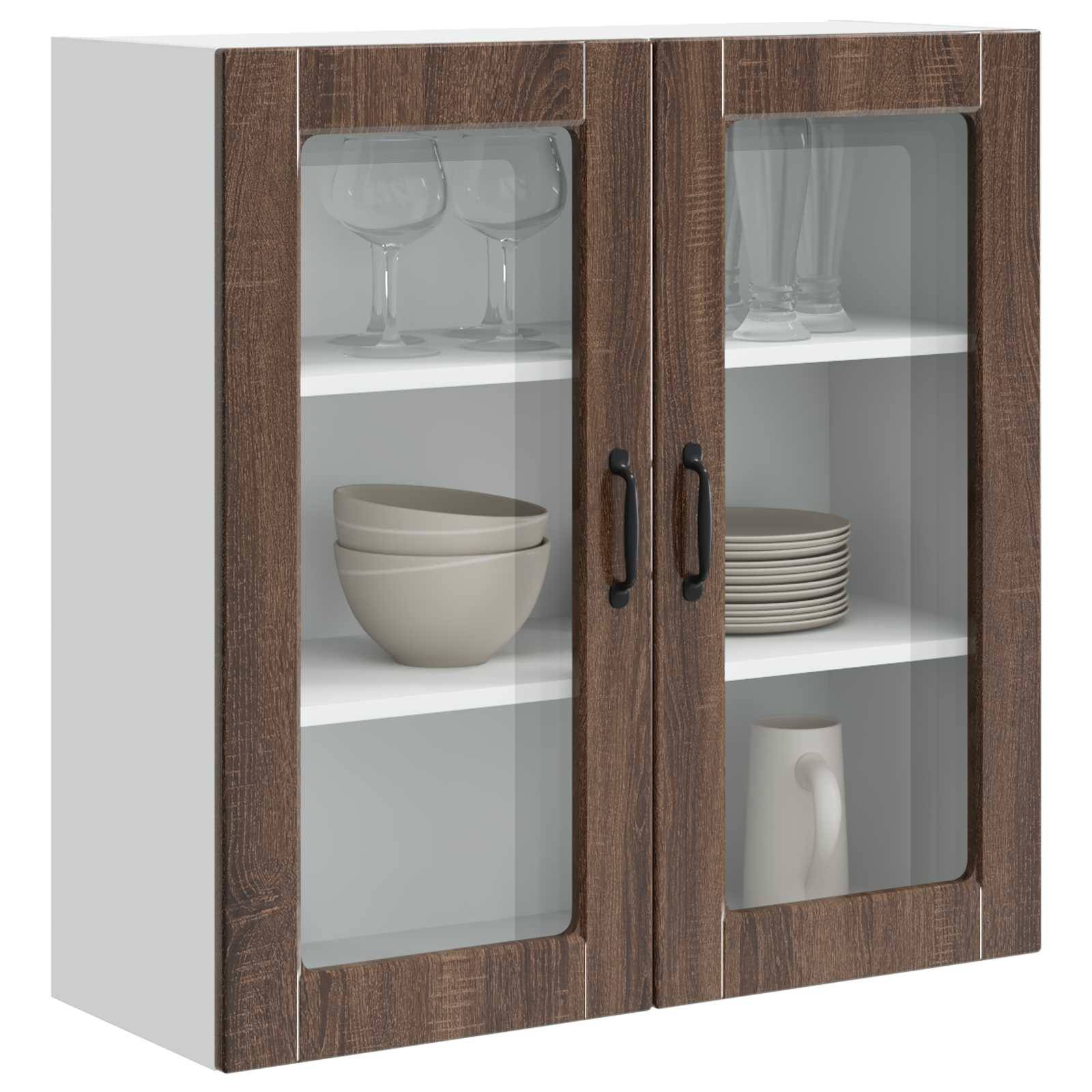 vidaXL Küchenschrank Braun Eichen-Optik 80 x 31 x 80 cm Holzwerkstoff