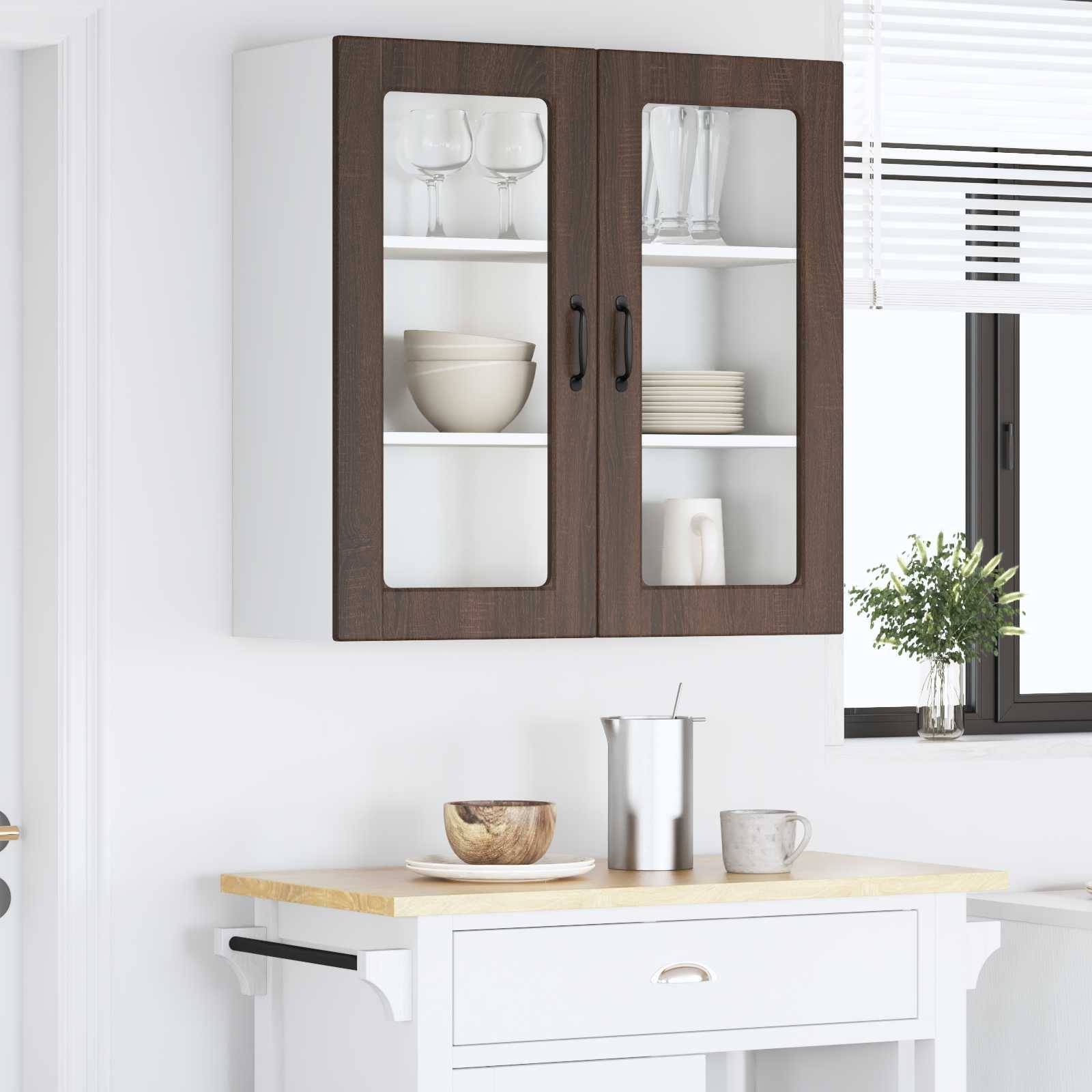 vidaXL Küchenschrank Braun Eichen-Optik 80 x 31 x 80 cm Holzwerkstoff