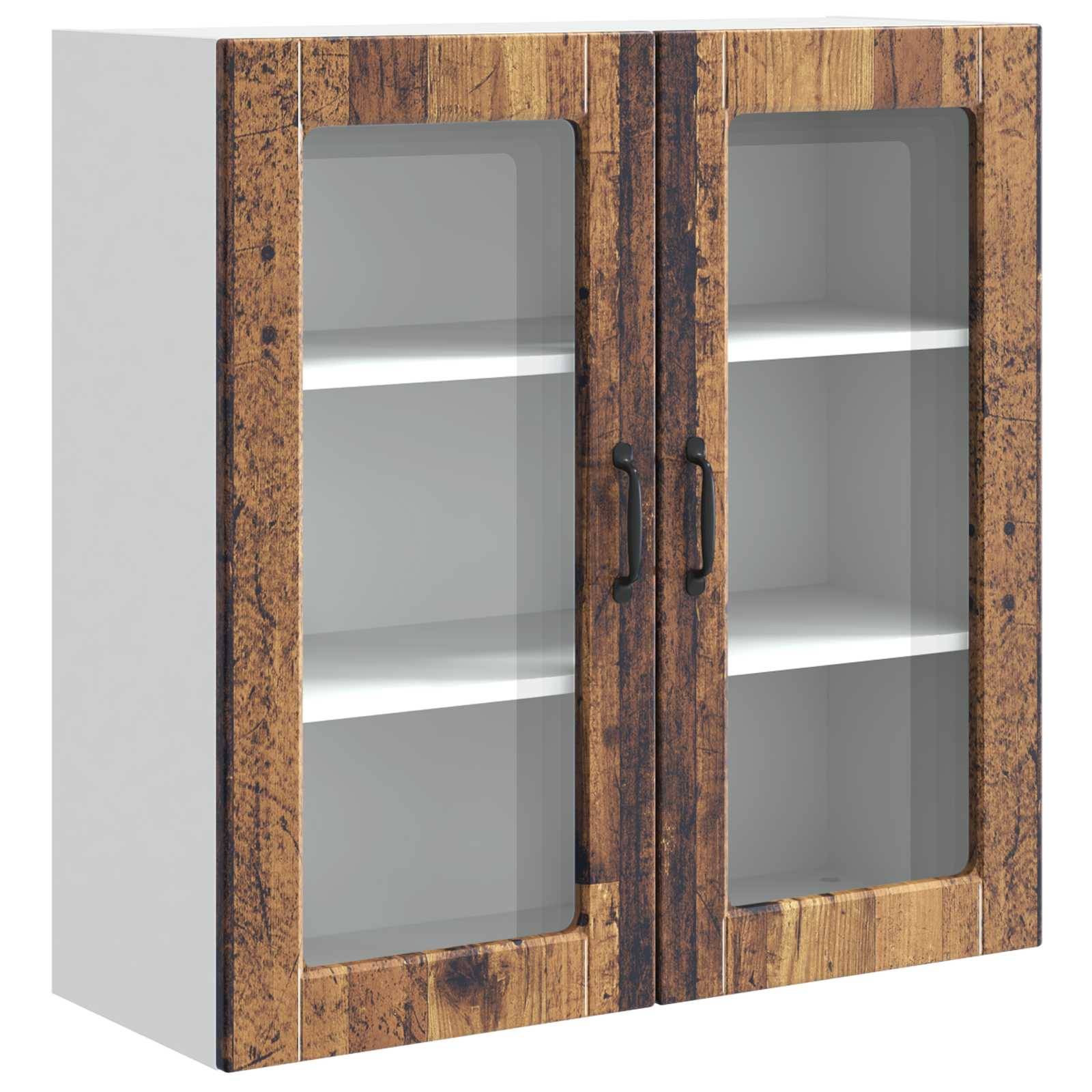 vidaXL Küchenschrank mit Regal Altholz 80 x 31 x 80 cm Holzwerkstoff