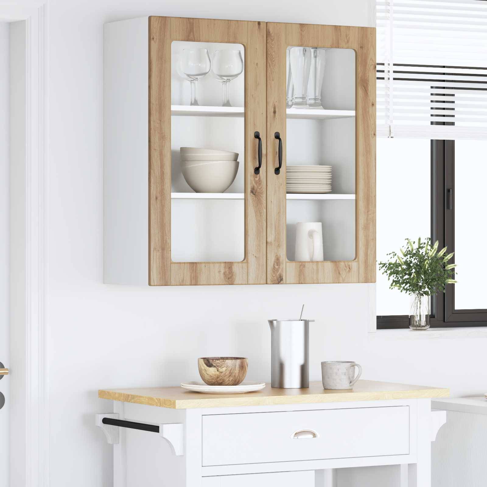 vidaXL Küchenschrank Artisan-Eiche 80 x 31 x 80 cm Holzwerkstoff