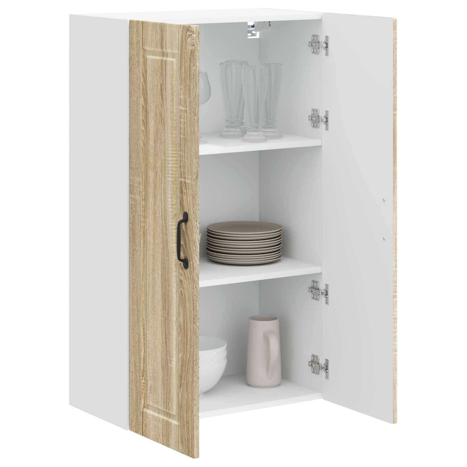 vidaXL Wandschrank PORTO Sonoma-Eiche 60 x 31 x 100 cm Holzwerkstoff